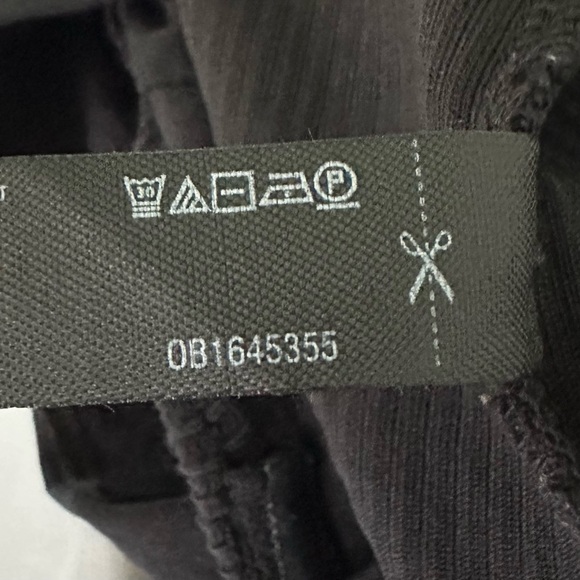 FP Beach Free People Bubbly Puff Sleeve Ribbed Off Shoulder Mini Dress Black Sm - Picture 12 of 13